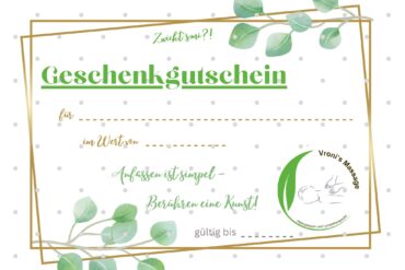 Anfassen ist simpel –BERÜHREN eine Kunst.